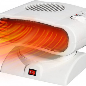 Incalzitor ventilator ceramic Sousnous, alb, 800/1500 W, 18 X 24 cm