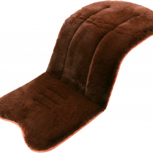 Insertie de scaun pentru carucior bebelus Miracle Baby, plus, maro, 35 x 78 cm