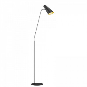 Lampadar Wibke, metal, negru/auriu, 52 x 163,5 cm