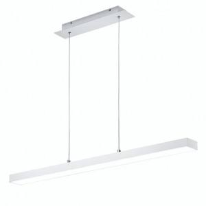 Lustra LED tip pendul Agano I aluminiu, 1 bec, alb, 230 V, 3000 K, 1800 lm