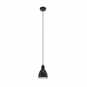 Lustra tip pendul Priddy II, metal, negru, 15,5 x 110 cm, 60w