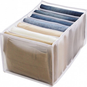 Organizator pentru haine Vertvie, textil, alb, 36 x 20 x 7,25 cm