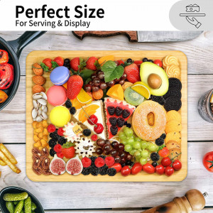 Platou pentru picnic VaeFae, natur, bambus, 40,5 x 30,9 cm