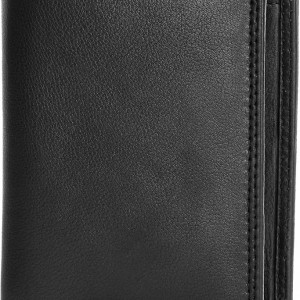 Portofel pentru barbati Marc Peter, negru, piele, 10 x 13 x 2 cm