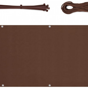 Prelata pentru balcon Sekey, poliester, maro, 0,9 x 4 m