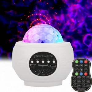 Proiector UKing, LED, RGB, cu difuzor, plastic, alb