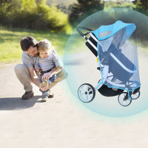 Protectie impotriva insectelor pentru carucior Kensbro, poliester, albastru, 70 cm