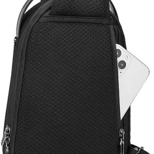Rucsac pentru umar Gutriff, EVA, gri/negru, 20 x 7,5 x 31 cm