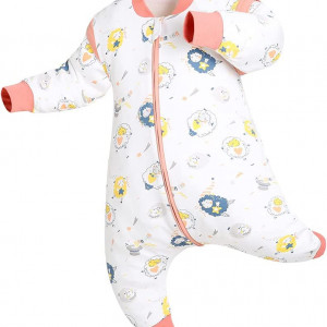 Sac de dormit pentru copii Isyunen, bumbac, multicolor, M, 1-3 ani