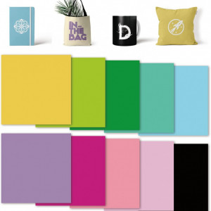 Set 10 folii de transfer pentru vinil WOWOCUT, multicolor, 30 x 30 cm