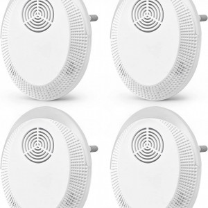 Set 4 aparate cu ultrasunete pentru daunatori Zen, plastic, alb, 6 x 8 x 2,5 cm