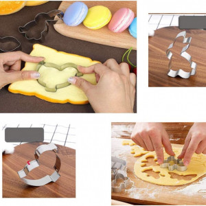 Set 4 forme biscuiti de Paste LITOU, otel inoxidabil