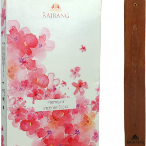 Set de 10 pachete cu betisoare parfumate RAJRANG BRINGING, pulbere de carbune/uleiuri esentiale, multicolor, 200 tije