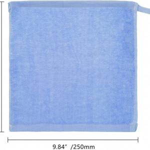 Set de 10 prosoape pentru bebelusi MINIMOTO, textil, albastru, 25 x 25 cm