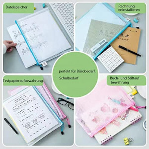 Set de 16 organizatoare pentru documente Loscrew, PVC, multicolor