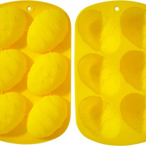 Set de 2 forme pentru prajituri de Paste Twiddlers, silicon, galben, 13 x 21 cm