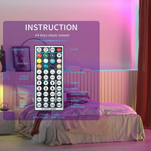 Set de 2 role banda LED cu telecomanda Leyrica, multicolor, 2 x 5 m