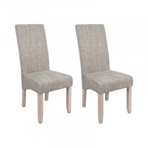 Set de 2 scaune Kiersten, MDF, natur, 108 x 47 x 60 cm