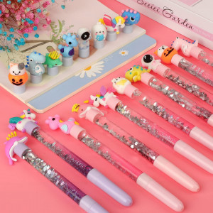 Set de 24 pixuri Yuechen, plastic, multicolor