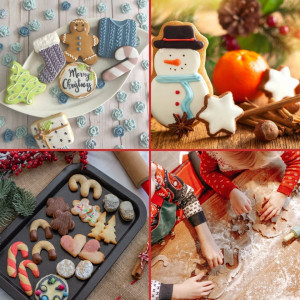 Set de 25 forme pentru biscuiti Keapaty, otel inoxidabil, argintiu, 8 x 6 x 2 cm