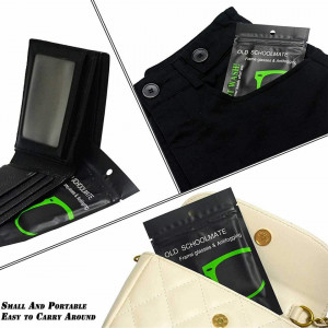 Set de 3 lavete pentru ochelari Sunshine, microfibra, gri, 14 x 14 cm