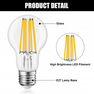 Set de 5 becuri E27 DoRight, LED, 8W, 6000K