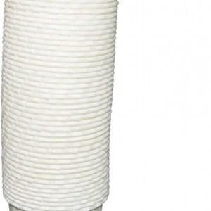 Set de 50 forme pentru briose SimpleGood, hartie, alb, 6,4 x 3,8 x 5,1 cm