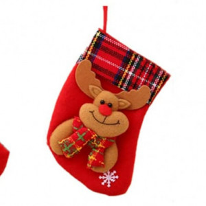 Set de 6 ciorapi de Craciun Maduoer, textil, multicolor, 12 x 16 cm