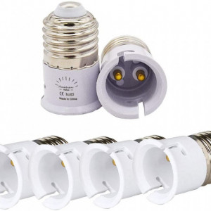 Set de 6 convertori pentru E27 Huahan Haituo, metal, 220-240 V