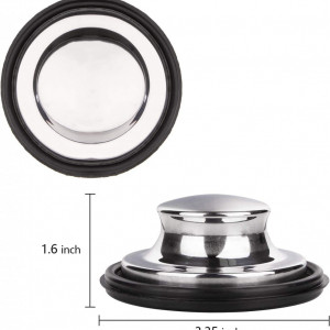 Set de 6 filtre pentru chiuveta Yesland, otel inoxidabil, argintiu, 8,5 x 4 cm/ 8,2 x 5 cm / 11,5 x 2,2 cm