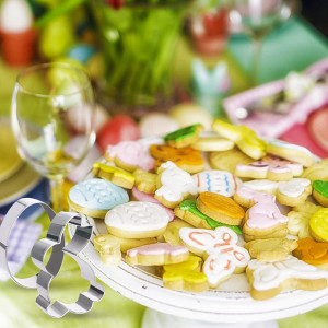 Set de 6 forme pentru biscuiti GUBOOM, otel inoxidabil, argintiu