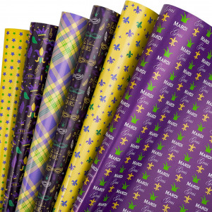 Set de 6 role de hartie pentru ambalaj cadouri RUSPEPA, multicolor, 44,5 x 100 cm