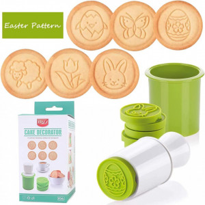 Set de 8 forme pentru prajituri de Paste MEZHEN, verde, plastic