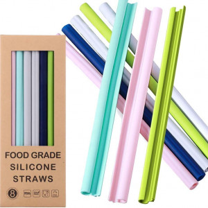 Set de 8 paie reutilizabile de baut FORI, silicon, multicolor, 23 cm