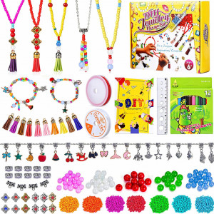 Set de creatie bijuterii SEMKOTREE, 950 piese, plastic/piatra/metal, 20 x 15 x 4 cm