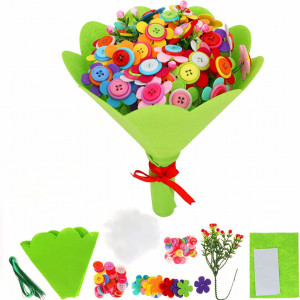Set de creatie buchet de flori Pwsap, hartie/plastic, multicolor, 23,8 x 19 cm