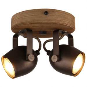 Spotlight Tool I, lemn/metal, maro, 20 x 14 x 16 cm, 20w