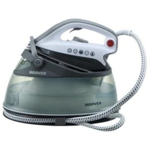 Statie de calcat Hoover Ironvision PRB2500B 011, 2500W, 2 L, 4.5 bari, Indicator nivel apa, Alb/ Gri