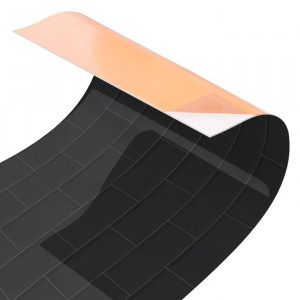 Tapet bucatarie, PVC, gri, 70 x 300 cm