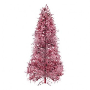 Brad artificial pentru Craciun STELLA POLARE, PVC, bordeaux, 230 cm