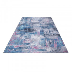 Covor Prima, gri/albastru, 80 x 150 cm