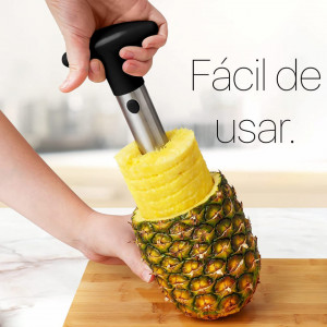 Decojitor de ananas B-Home, otel inoxidabil/plastic, argintiu/negru