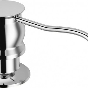 Dozator de sapun pentru chiuveta Samodra, crom, metal/plastic, 8 cm