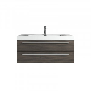 Dulap suspendat cu lavoar Tianna, gri/alb, 50 x 100 x 48 cm