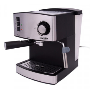 Espressor Mesko MS 4403, 850W, 15 bar, 1.6l, Argintiu/Inox