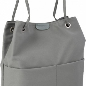 Geanta de umar Bevantage, textil, gri, 35,6 x 24,8 x 10 cm
