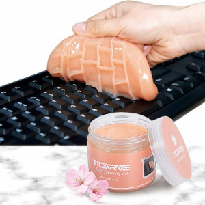 Gel de curatare pentru masina TICARVE, portocaliu, 6,9 x 6,9 x 6,9 cm 190 g