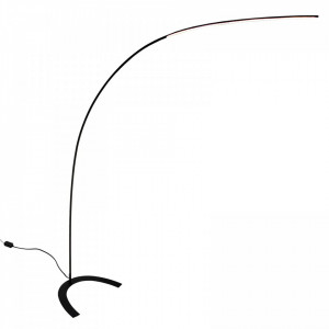Lampadar Danua, LED, aluminiu/plastic, negru, 200 x 200 x 65 cm