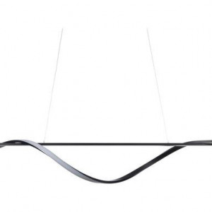 Lustra Elika, aluminiu, negru, 16 x 100 x 25 cm