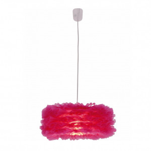 Lustra tip pendul Marty, plastic, roz, 40 x 21 cm, 60w